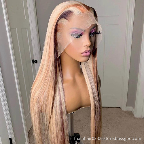 Foxen Body Wave Hd Lace Front Wig Pre Pluck Highlight Human Hair Preplucked Closure Wigs For Women Transparent Lace Frontal Wig